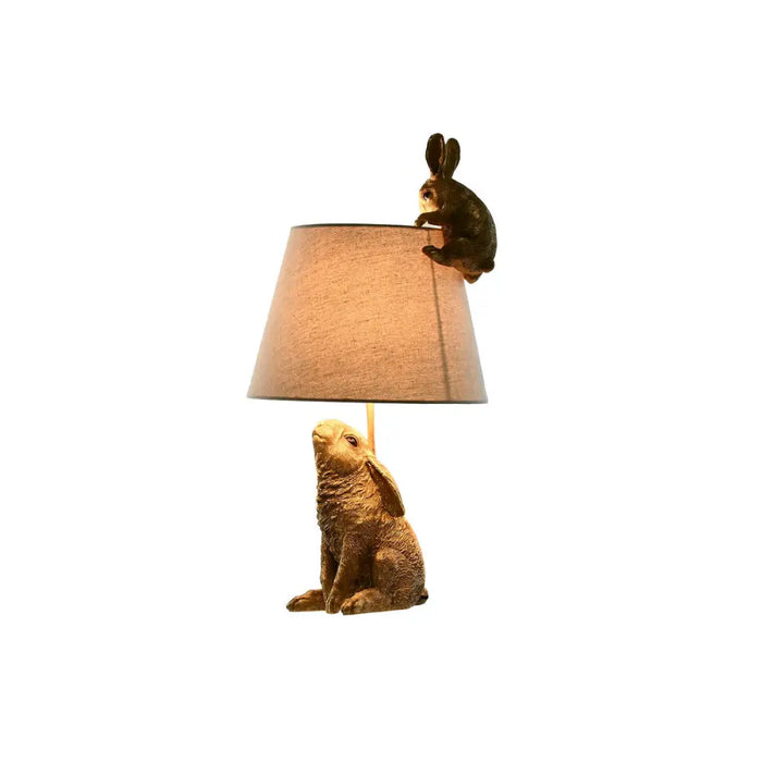 Desk lamp Home ESPRIT Beige Golden Resin 50 W 220 V 30 x 30 x 58 cm - Декорация и Осветление<<<Дом