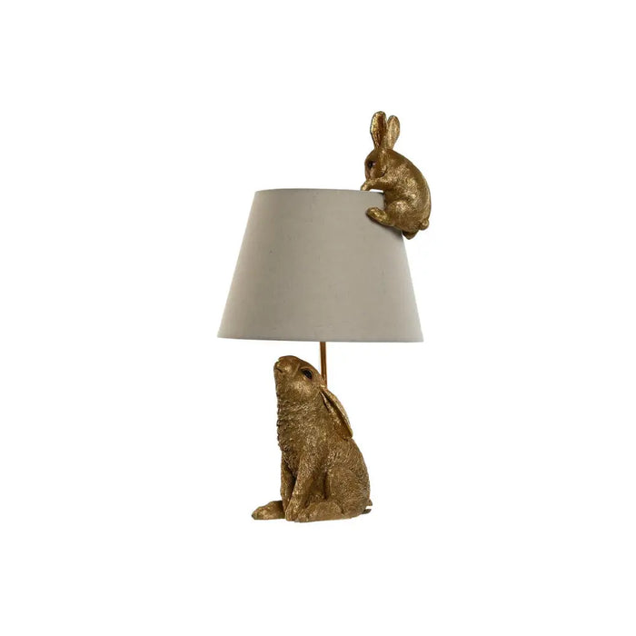 Desk lamp Home ESPRIT Beige Golden Resin 50 W 220 V 30 x 30 x 58 cm - Декорация и Осветление<<<Дом