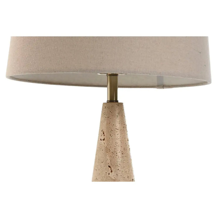 Desk lamp Home ESPRIT Beige Linen Marble 35 x 35 x 64 cm - Декорация и Осветление<<<Дом