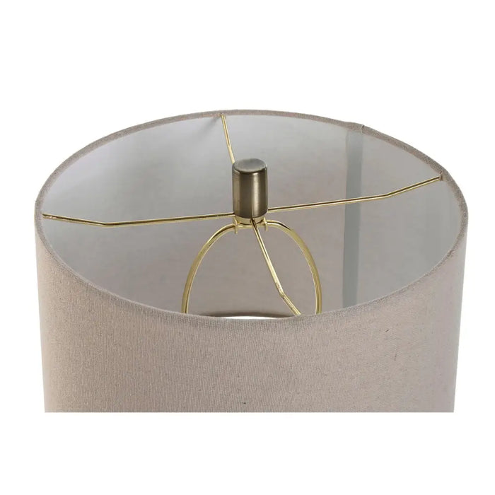 Desk lamp Home ESPRIT Beige Linen Marble 35 x 35 x 64 cm - Декорация и Осветление<<<Дом