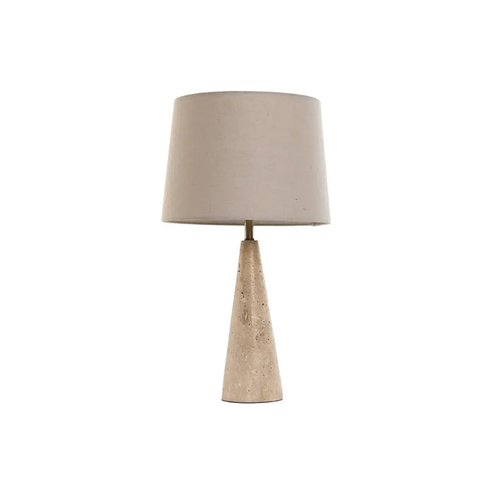 Desk lamp Home ESPRIT Beige Linen Marble 35 x 35 x 64 cm - Декорация и Осветление<<<Дом
