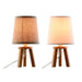 Desk lamp Home ESPRIT Brown 13 x 13 x 24 cm (2 Units) - Декорация и Осветление<<<Дом