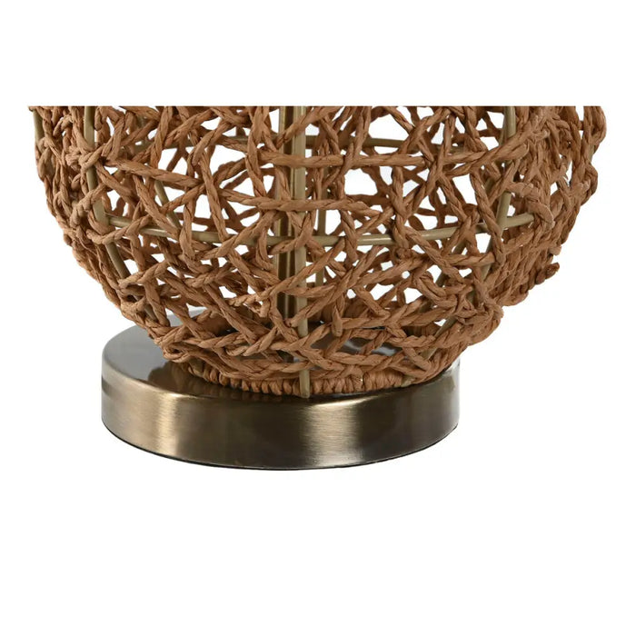 Desk lamp Home ESPRIT Brown Beige Golden Natural 50 W 220 V 33 x 33 x 60 cm - Декорация и Осветление<<<Дом