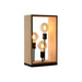 Desk lamp Home ESPRIT Brown Black Natural Wood Iron Pinewood 50 W 220 V 30 x 16 x 50 cm - Декорация и Осветление<<<Дом