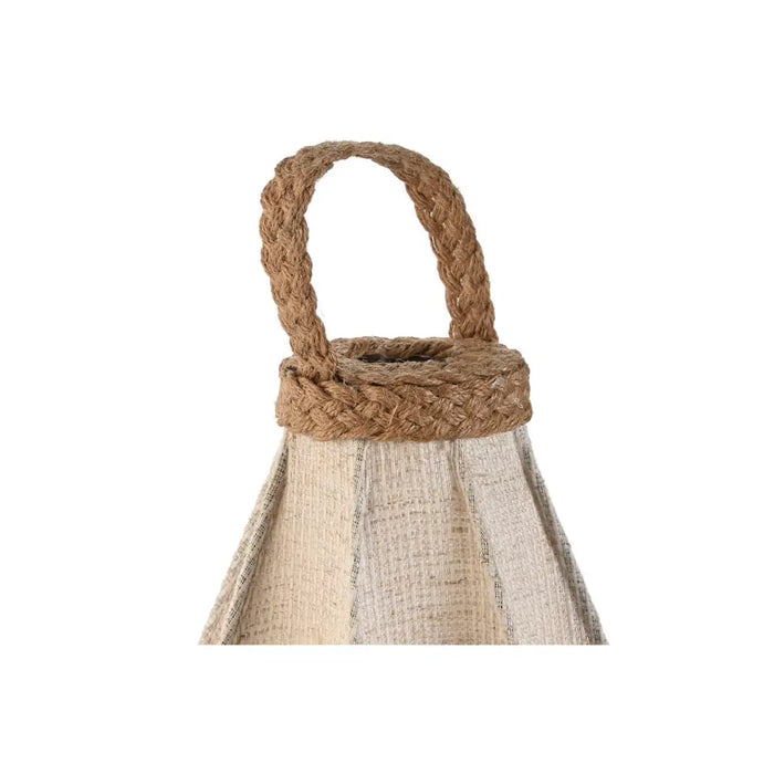 Desk lamp Home ESPRIT Brown Linen Metal Rope 25 x 25 x 60 cm - Декорация и Осветление<<<Дом