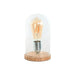 Desk lamp Home ESPRIT Natural Bamboo Crystal 50 W 220 V 13 x 13 x 22 cm - Декорация и Осветление<<<Дом