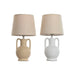 Desk lamp Home ESPRIT White Beige Ceramic 50 W 220 V (2 Units) - Декорация и Осветление<<<Дом