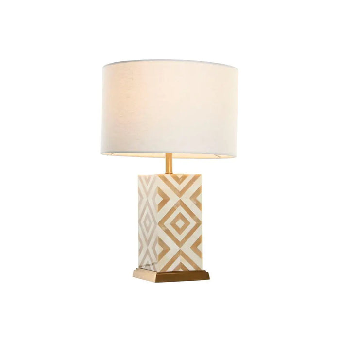 Desk lamp Home ESPRIT White Beige Golden 50 W 220 V - Декорация и Осветление<<<Дом Градина<<<BigBuy&&&Лампи<<<Декорация