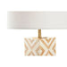Desk lamp Home ESPRIT White Beige Golden 50 W 220 V - Декорация и Осветление<<<Дом Градина<<<BigBuy&&&Лампи<<<Декорация