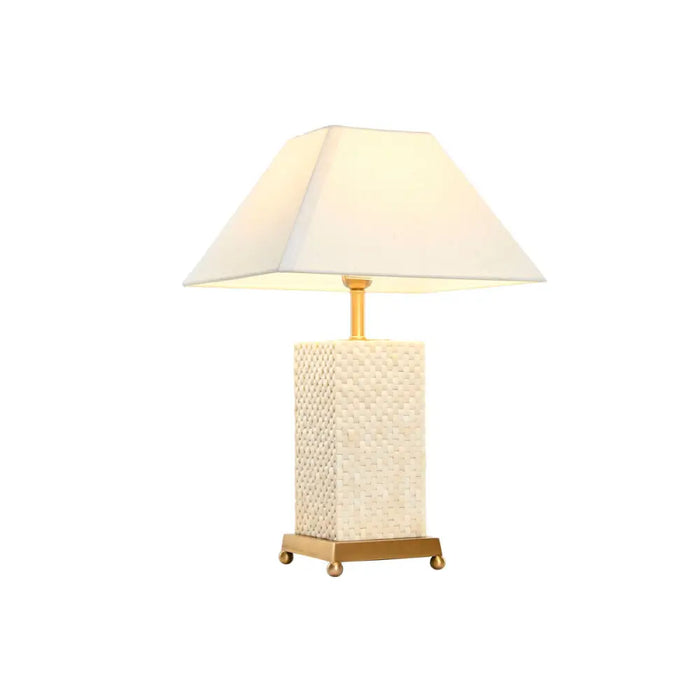 Desk lamp Home ESPRIT White Beige Golden 50 W 220 V - Декорация и Осветление<<<Дом Градина<<<BigBuy&&&Лампи<<<Декорация