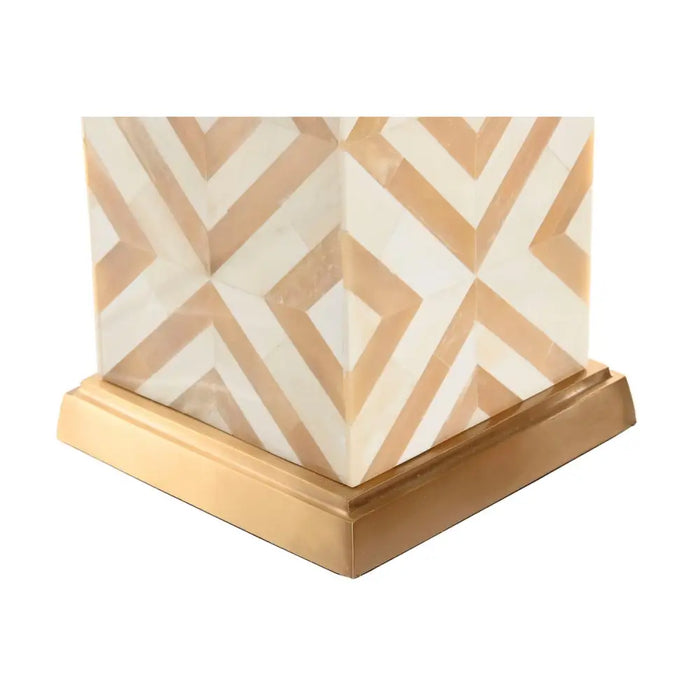 Desk lamp Home ESPRIT White Beige Golden 50 W 220 V - Декорация и Осветление<<<Дом Градина<<<BigBuy&&&Лампи<<<Декорация