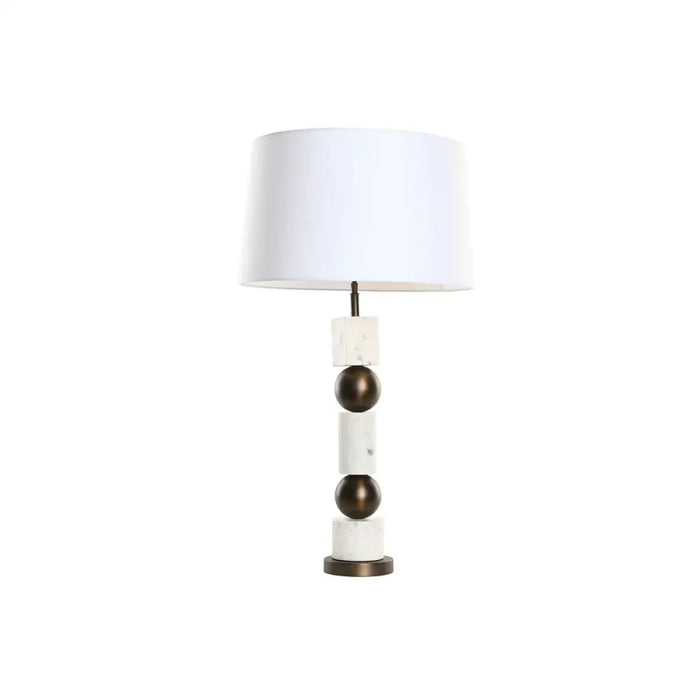 Desk lamp Home ESPRIT White Bronze 50 W 220 V - Декорация и Осветление<<<Дом Градина<<<BigBuy&&&Лампи<<<Декорация и