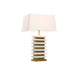 Desk lamp Home ESPRIT White Golden 50 W 220 V - Декорация и Осветление<<<Дом Градина<<<BigBuy&&&Лампи<<<Декорация и
