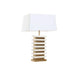 Desk lamp Home ESPRIT White Golden 50 W 220 V - Декорация и Осветление<<<Дом Градина<<<BigBuy&&&Лампи<<<Декорация и