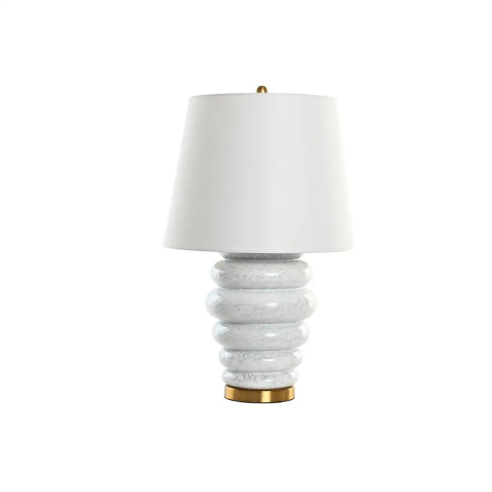 Desk lamp Home ESPRIT White Golden 50 W 220 V - Декорация и Осветление<<<Дом Градина<<<BigBuy&&&Лампи<<<Декорация и