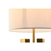Desk lamp Home ESPRIT White Golden Iron 50 W 220 V 35 x 35 x 78 cm - Декорация и Осветление<<<Дом