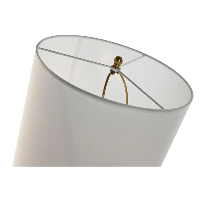 Desk lamp Home ESPRIT White Golden Iron 50 W 220 V 35 x 35 x 78 cm - Декорация и Осветление<<<Дом