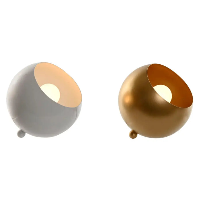 Desk lamp Home ESPRIT White Golden Metal 50 W 220 V 15 x 15 x 15 cm (2 Units) - Декорация и Осветление<<<Дом