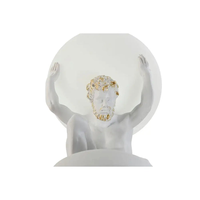 Desk lamp Home ESPRIT White Golden Resin Plastic 220 V 14 x 14 x 32 cm - Декорация и Осветление<<<Дом