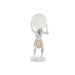 Desk lamp Home ESPRIT White Golden Resin Plastic 220 V 18 x 17 x 44 cm - Декорация и Осветление<<<Дом