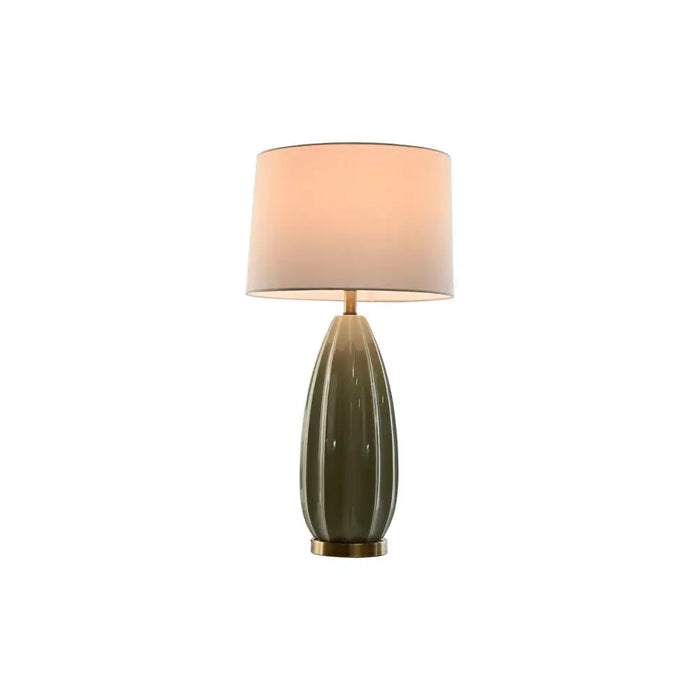 Desk lamp Home ESPRIT White Green Stoneware 50 W 220 V 40 x 40 x 78 cm - Декорация и Осветление<<<Дом