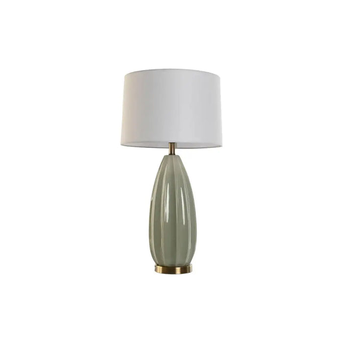 Desk lamp Home ESPRIT White Green Stoneware 50 W 220 V 40 x 40 x 78 cm - Декорация и Осветление<<<Дом