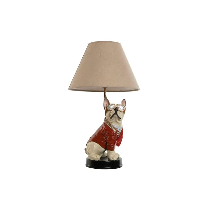 Desk lamp Home ESPRIT White Red Metal Resin 50 W 220 V 26 x 26 x 46 cm - Декорация и Осветление<<<Дом