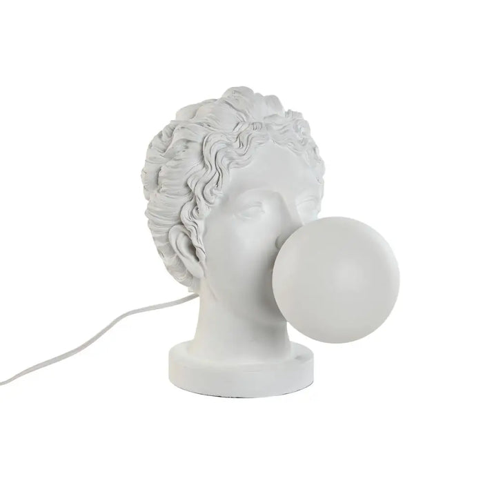 Desk lamp Home ESPRIT White Resin Plastic 220 V 20 x 36 x 31 cm - Декорация и Осветление<<<Дом