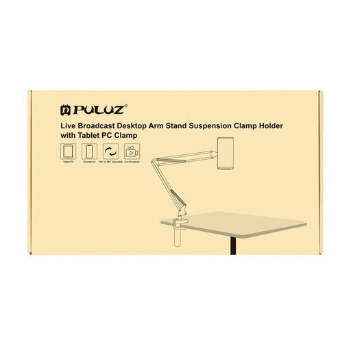 Desk stand Puluz with phone/tablet holder (black) - Tripods<<<Mounts<<<Tripods<<<Selfie Sticks<<<Booms<<<Photo