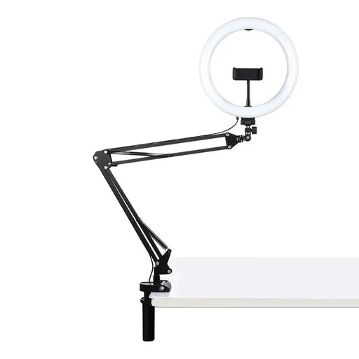 Desktop arm stand Puluz with 26cm LED Vlogging Ring PKT3090B - Ring lights<<<Photo studio<<<Photo