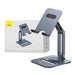 Desktop Biaxial Foldable Metal Stand Baseus (for Tablets) Space Grey - Bases and stands<<<stands<<<tripods<<<Selfie