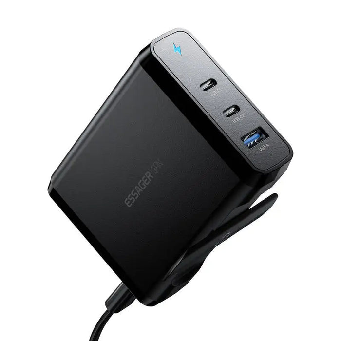 Desktop Charger 2xUSB-C 1xUSB-A 140W Essager GaN (black) - mains chargers<<<Chargers<<<GSM Accessories<<<InnproXML