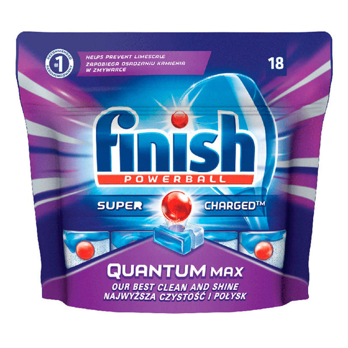Detergent Finish Quantum Max 18tabs. Regular dishwasher tablets - Препарати<<<Съдомиялни машини<<<Домакински