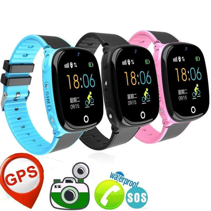 Children smart watch WP41, waterproof IP67, real GPS chip tracker, camera, SOS button