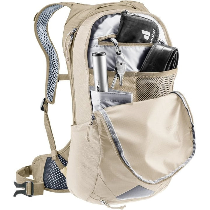 Bicycle backpack - Deuter Race Air 10 (Alu/Greystone)