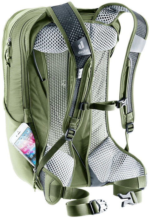 Bicycle backpack - Deuter Race Air 14+3 (Mineral/Grove)