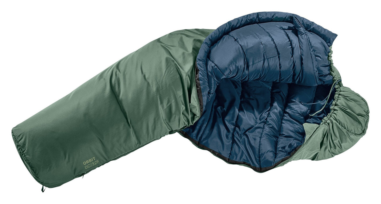 Deuter Orbit -5C/23F - 185 cm synthetic sleeping bag (Ivy/Ink)