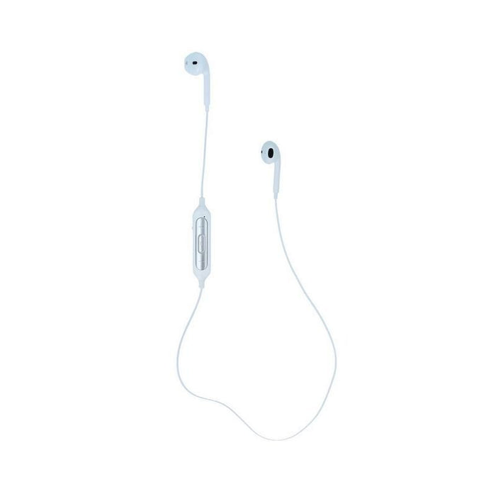 Headphones with microphone DEVIA EM019 BLUETOOTH WHITE, Bluetooth, PLUG