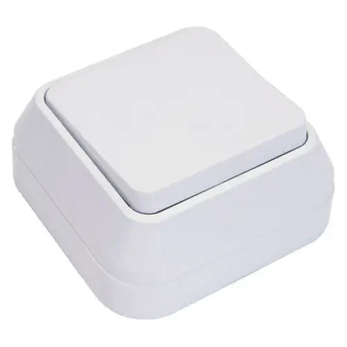 DEVIATOR KEY FOR OPEN MOUNTING WHITE IP20 MAKEL MIMOSA - Ключове и контакти<<<Електроматериали<<<Praktiker&&&Ключове и