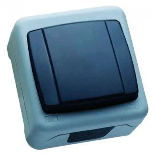 DEVIATOR KEY WATERPROOF IP55 GRAY MAKEL ALOE VERA - Ключове и контакти<<<Електроматериали<<<Praktiker&&&Ключове и