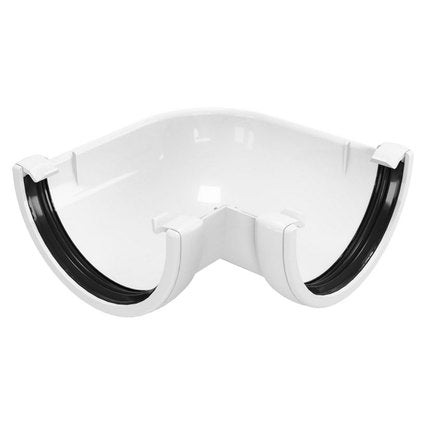 GUTTER ANGLE 90 DEGREES WHITE CLASSIC 120 DEVOREX CLASSIC