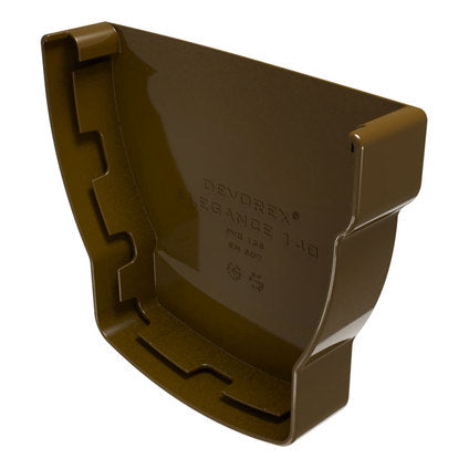 GUTTER PLUG A-LEFT BROWN ELEGANCE 140 DEVOREX ELEGANCE