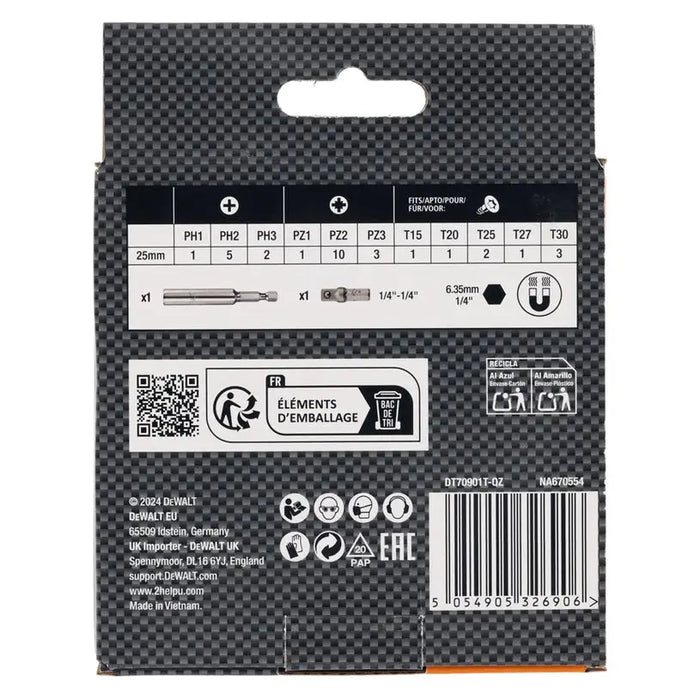 DEWALT DT70901T-QZ BIT SET - Битове и накрайници<<<Консумативи за електроинструменти<<<Инструменти и