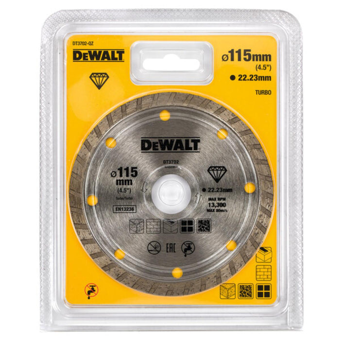 DIAMOND DISC TURBO 115MM DEWALT