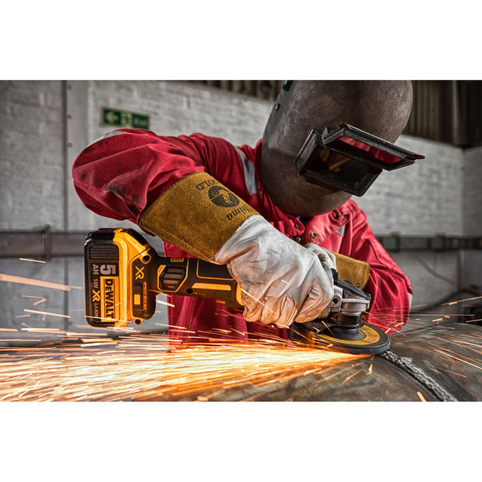 DEWALT DCG405N-XJ 18 V CORDLESS BRUSHLESS ANGLE GRINDER, WITHOUT BATTERY AND CHARGER, 125 mm