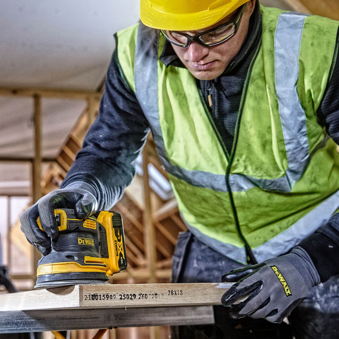 CORDLESS BRUSHLESS ORBITAL GRINDER DEWALT DCW210N-XJ 18 V, 125 mm, WITHOUT BATTERY AND CHARGER