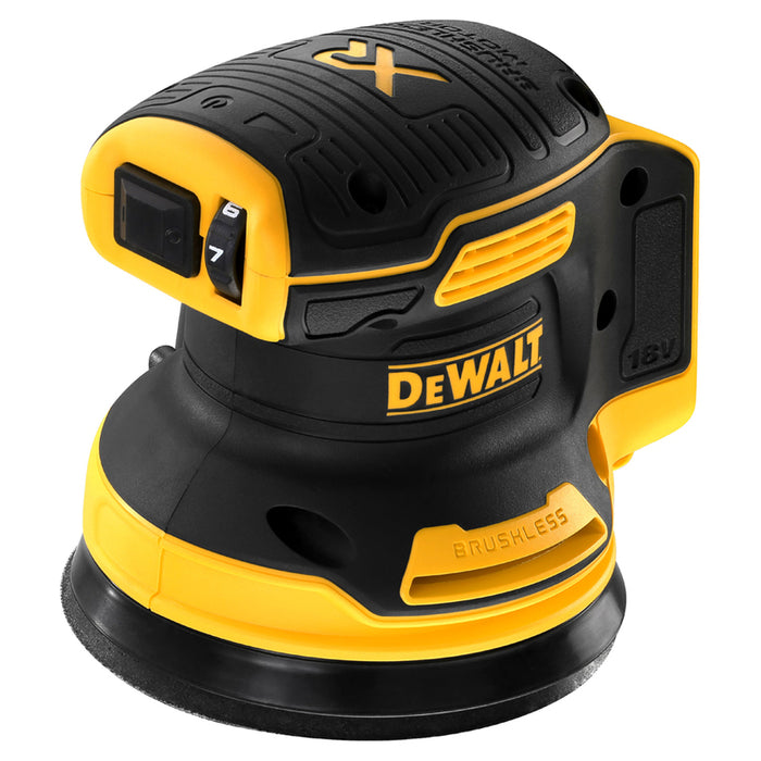 CORDLESS BRUSHLESS ORBITAL GRINDER DEWALT DCW210N-XJ 18 V, 125 mm, WITHOUT BATTERY AND CHARGER