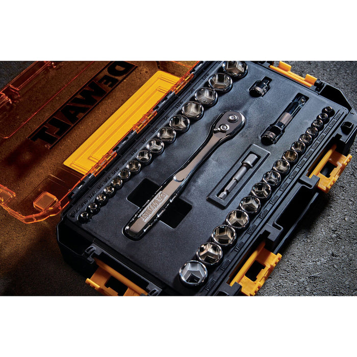 DEWALT DWMT45034-0 34-PIECE RATCHET SET WITH INSERTS
