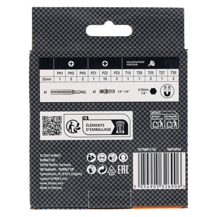 DEWALT DT70901T-QZ BIT SET