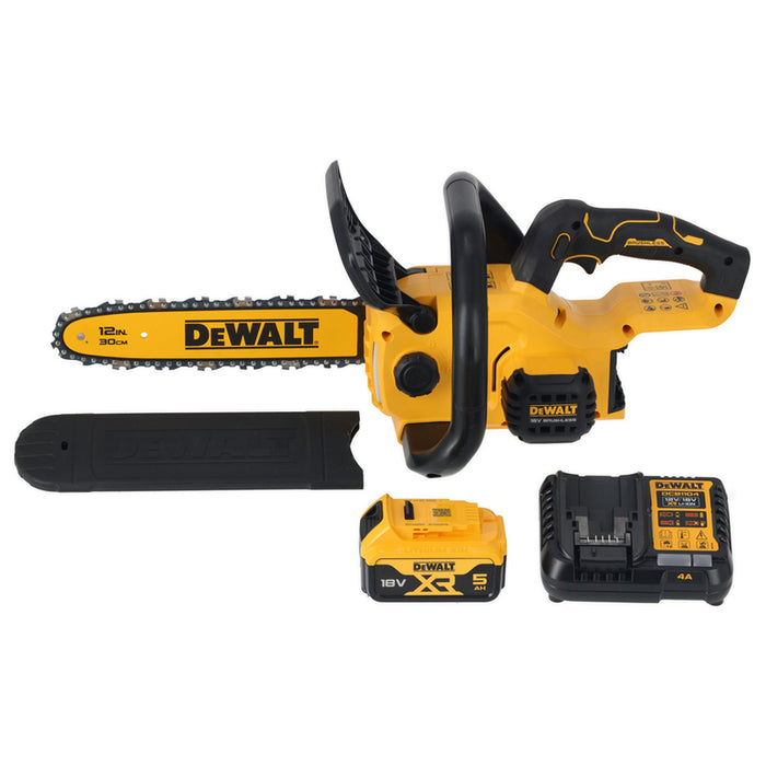 CORDLESS CHAINSAW DEWALT DCMCS565P1-QW 18 V, NUMBER OF BATTERIES 1, 5.00 Ah, BAR LENGTH 30.00 cm
